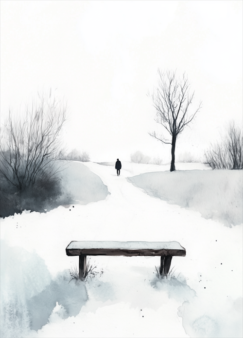 Schnee Bank
